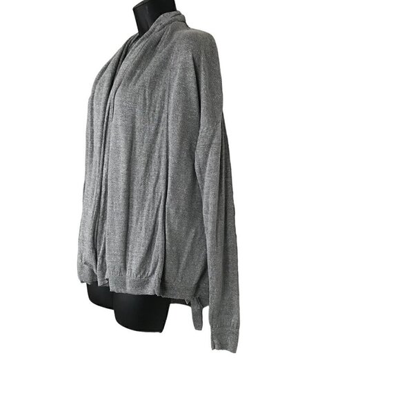 THEORY Grey Marbled Cardigan Size M - Picture 4 of 7